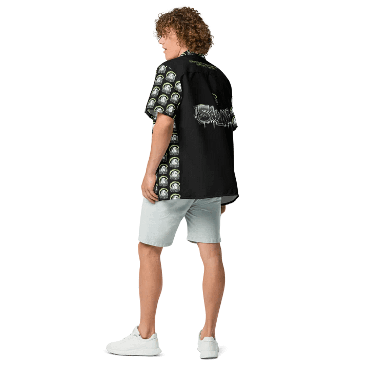 Save Me Black Hawaiian Shirt – Tropical Vibes, Global Impact product image (2)