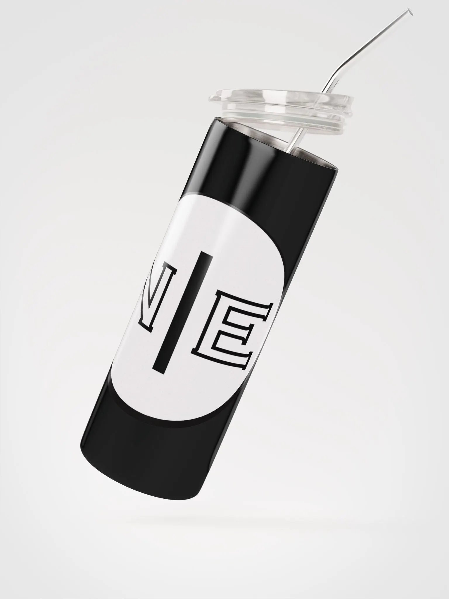 New Empire Stainless Steel Tumbler + Straw-Simple and Clean Logo product image (4)