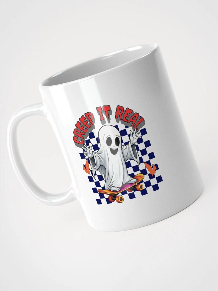 Creep It Real Spooky Skateboarding Ghost Mug product image (2)