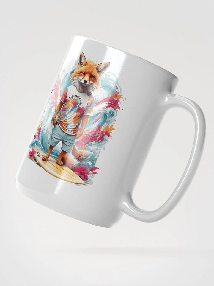 Stay Wild - Ocean Child Fox Surfing Mug product image (2)