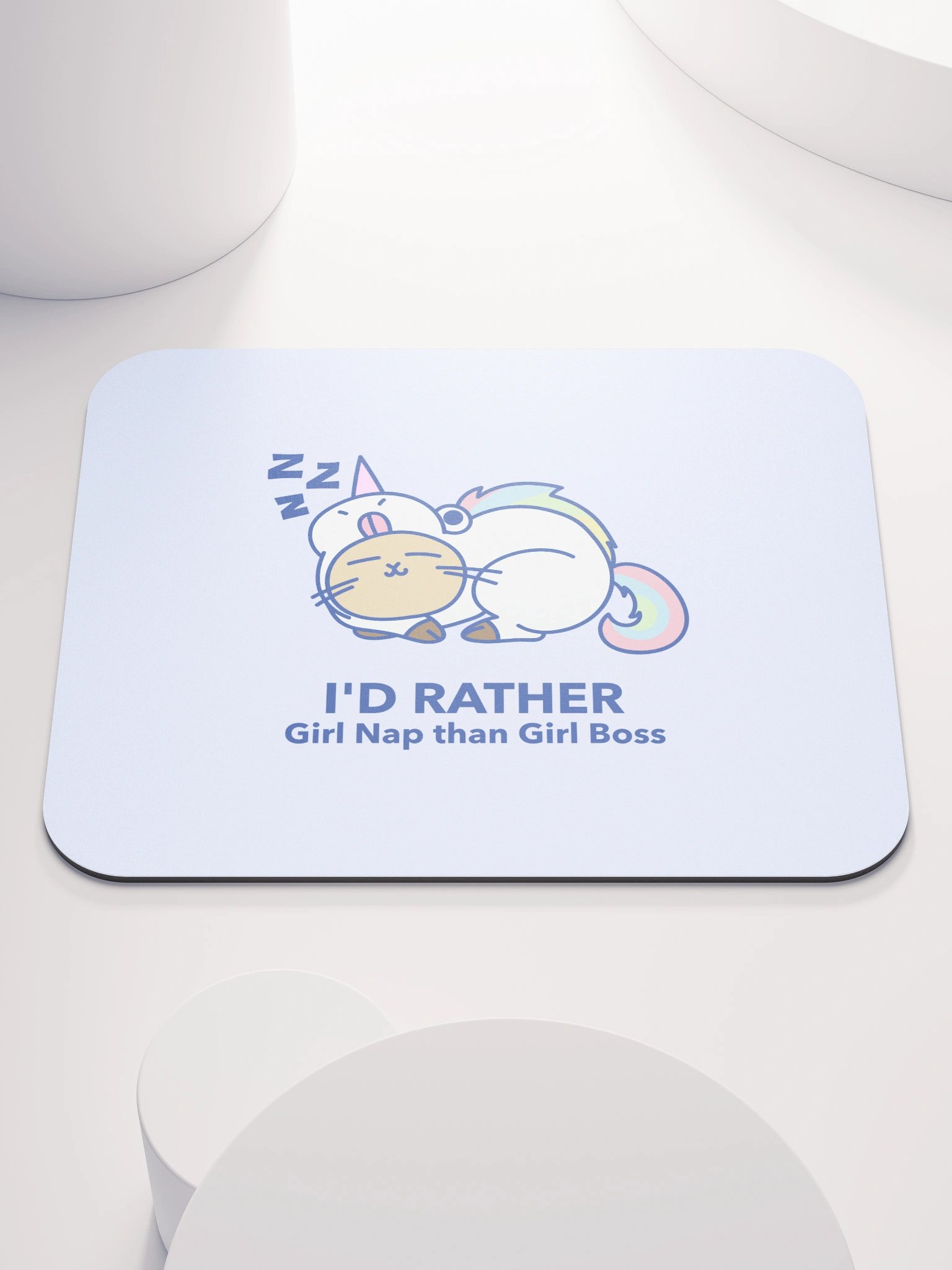 Dreamy Naptime Unicorn-Cat Mouse Pad product image (1)