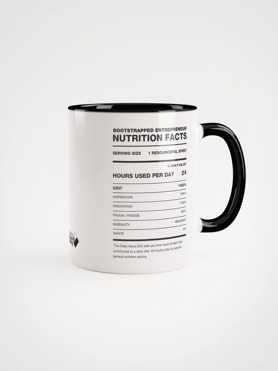 BOOTSTRAPPED ENTREPRENEUR Nutrition Facts Ceramic Mug product image (2)