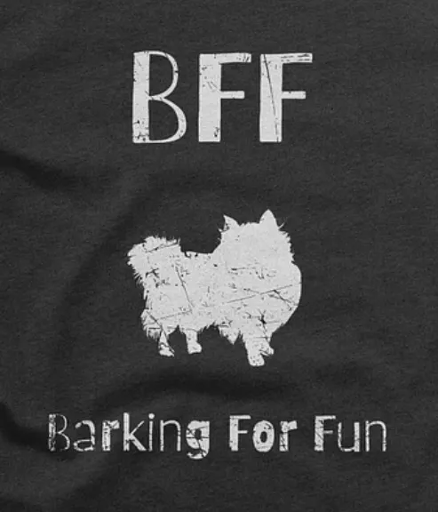 Pomeranian BFF Barking for fun, noisy dog, funny pun, cute joke, unisex hoodie product image (2)