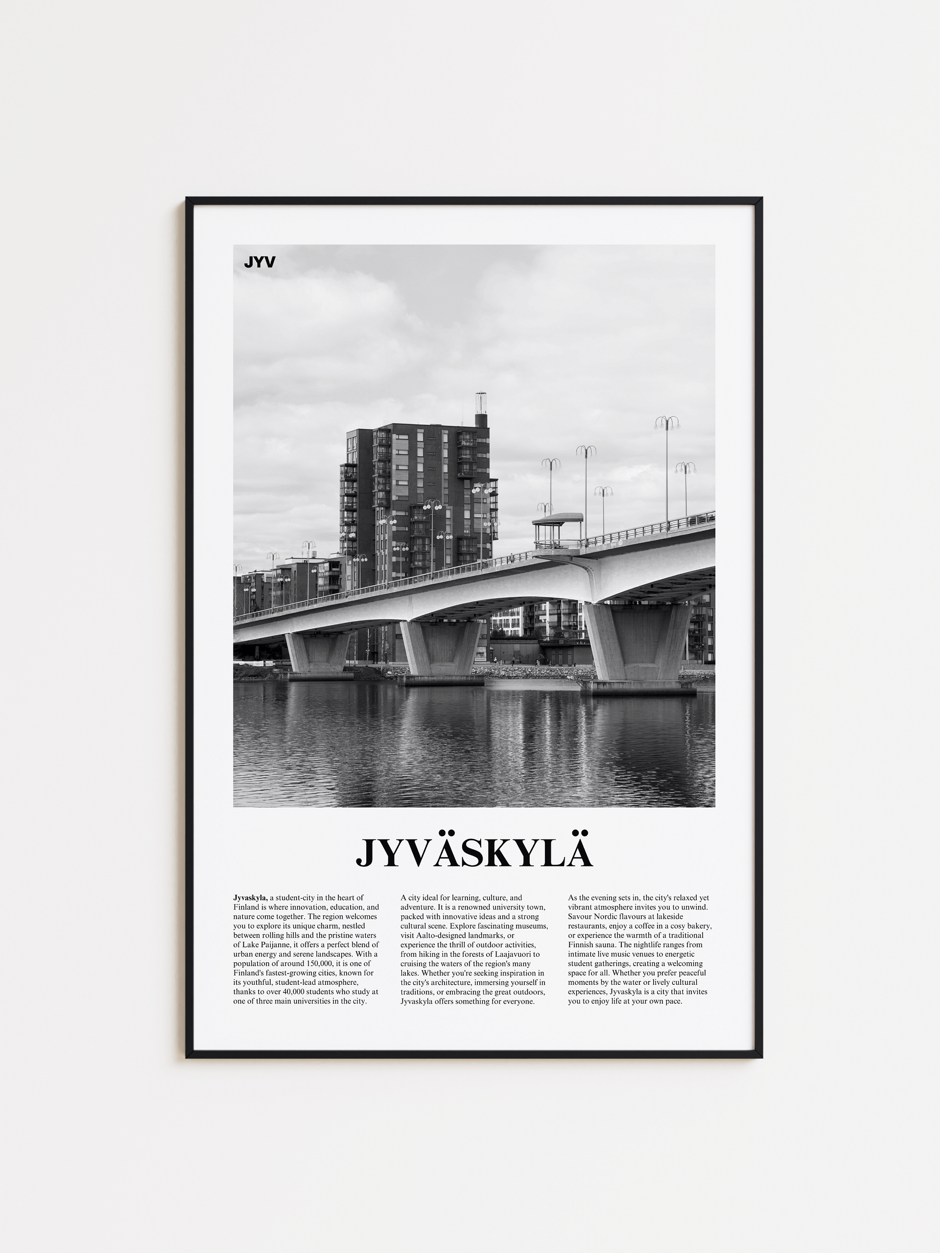 Jyvaskyla 02 Newspaper Poster product image (1)