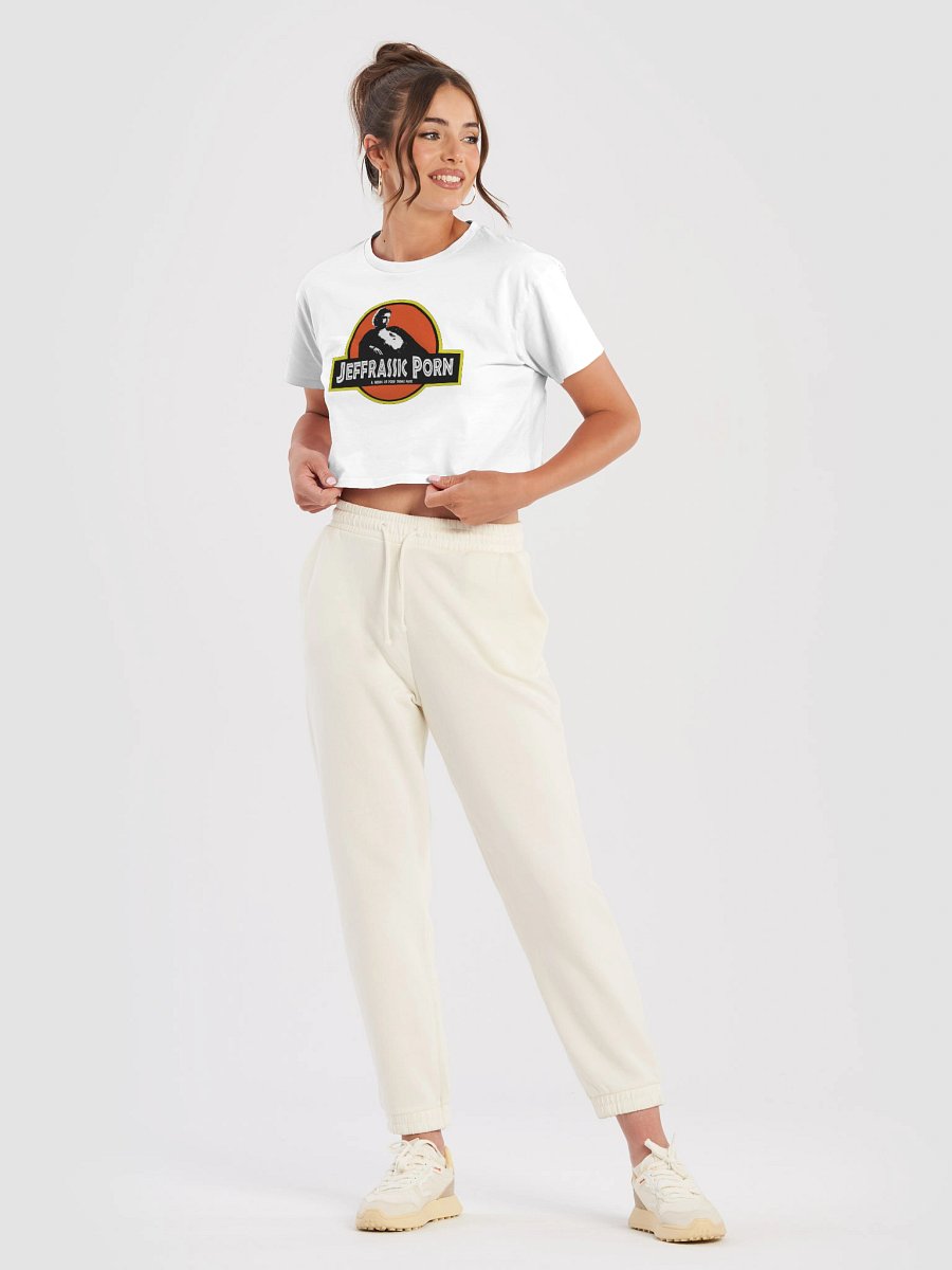 Jeffrassic Porn Theme Park Logo Crop (white, black) product image (9)