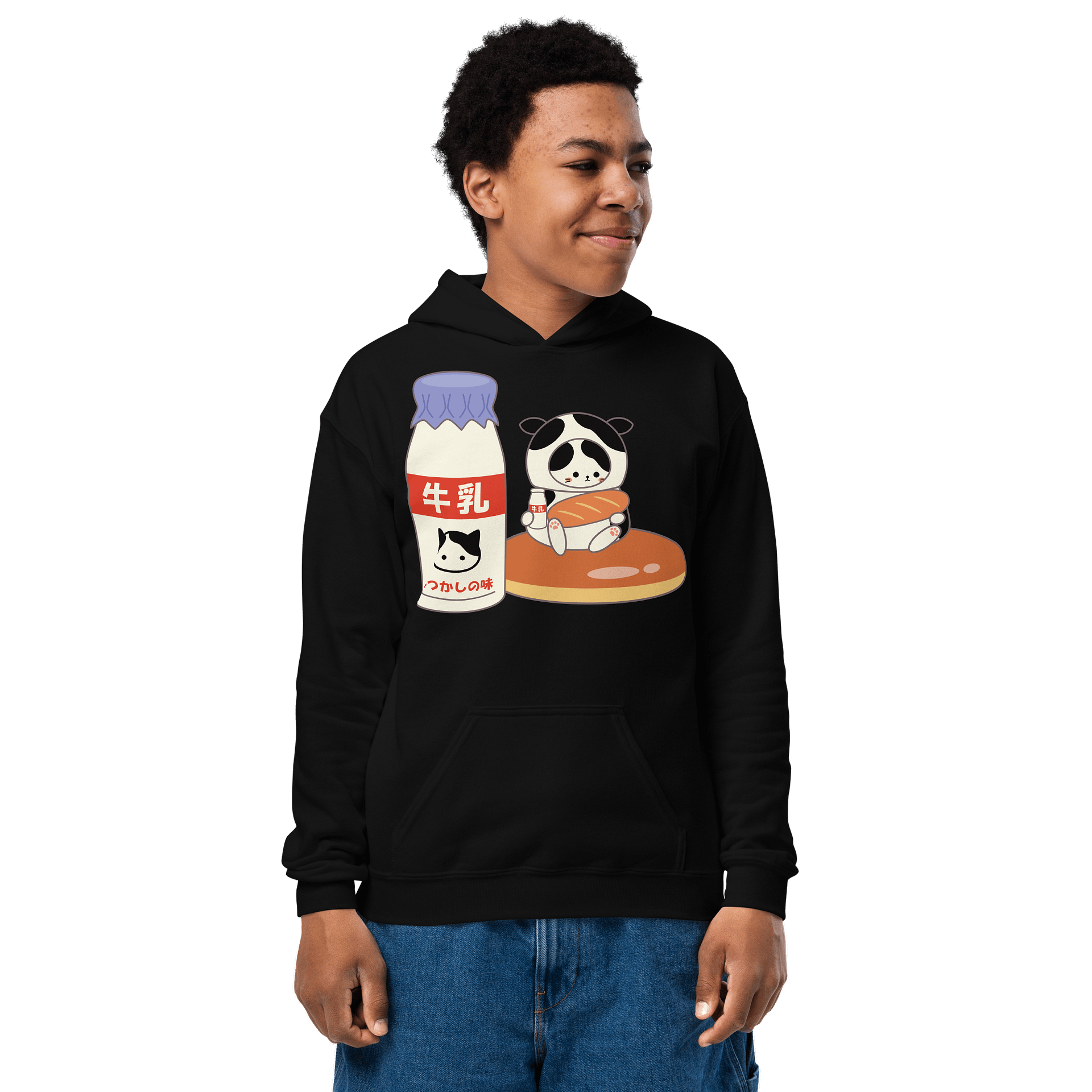 Milk Cat - Unisex Youth Hoodie product image (6)