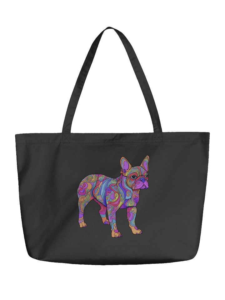 Groovy Frenchie #1 - Eco-conscious Organic Cotton Tote product image (1)