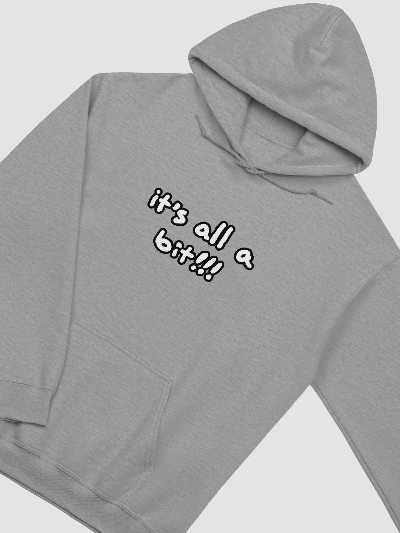 “It’s all a bit!!!” (lined design) classic hoodie product image (1)