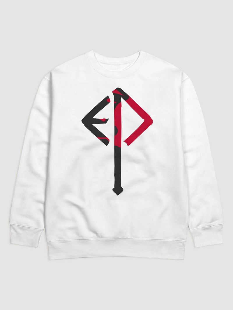 Executioner Sweatshirt: Rune Bloodsplatter (White)
