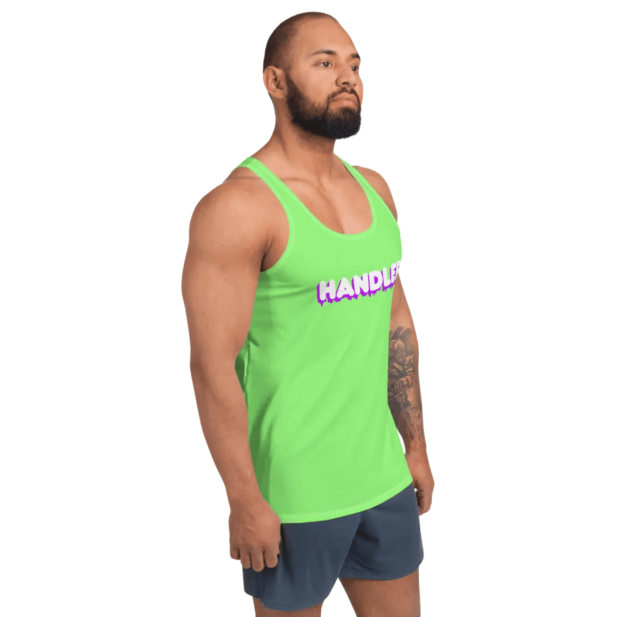 Identity Tank - HANDLER - Lime Green / Purple / White product image (5)