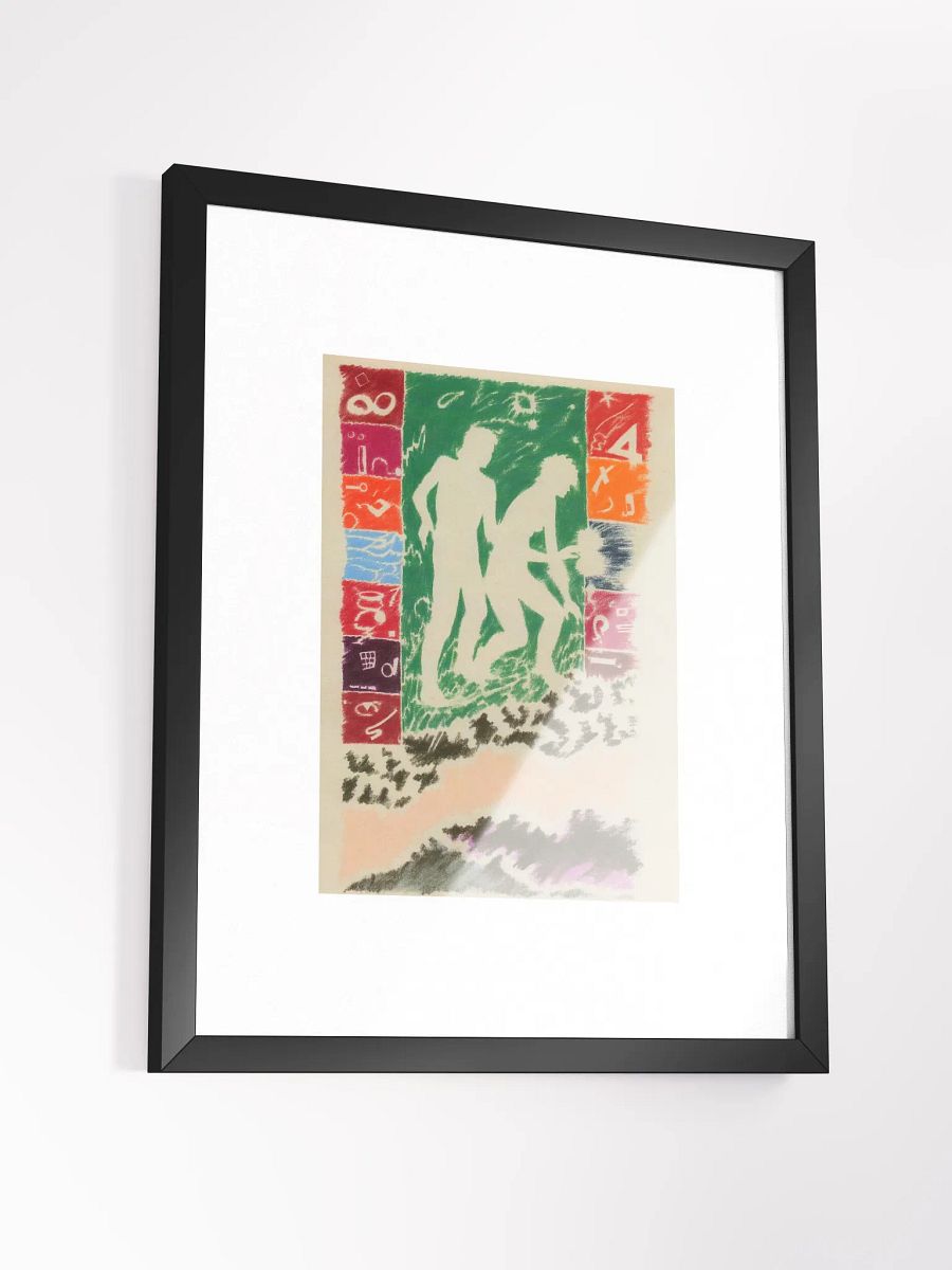 Couple in Green Print Framed product image (3)