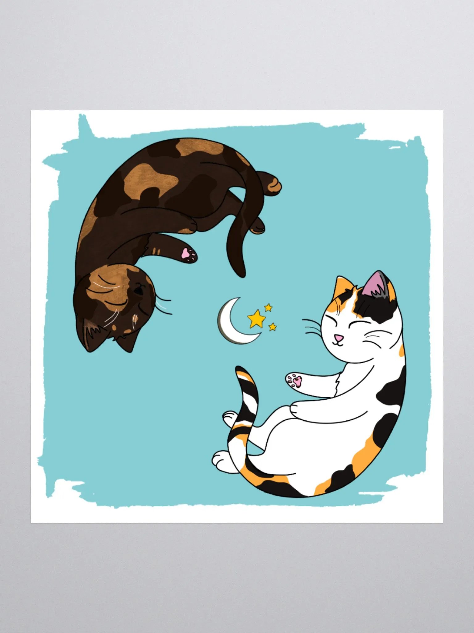 Yin Yang - Weezy and Patches Sticker product image (1)
