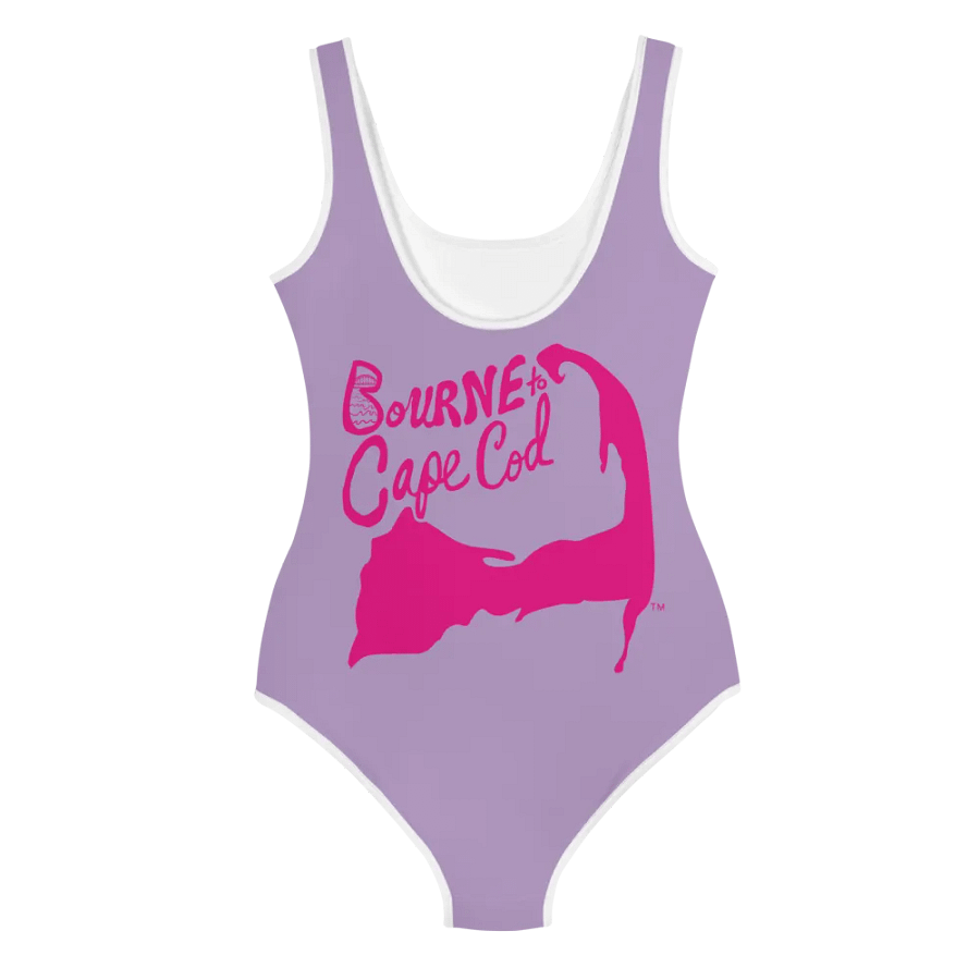 💖Girls' | Youth | BRN.2C.C.™ | East Side Lavender Swimsuit 👙| Pink Logos product image (3)