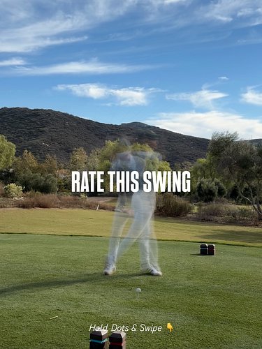 Hold and swipe to for the result. What’s her HCP? #golfswing