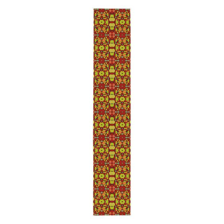 Tomato Glow – Vivid Pattern Table Runner product image (1)
