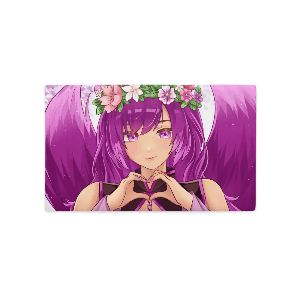 Floral Heart Anime Premium Pillow Case product image (5)
