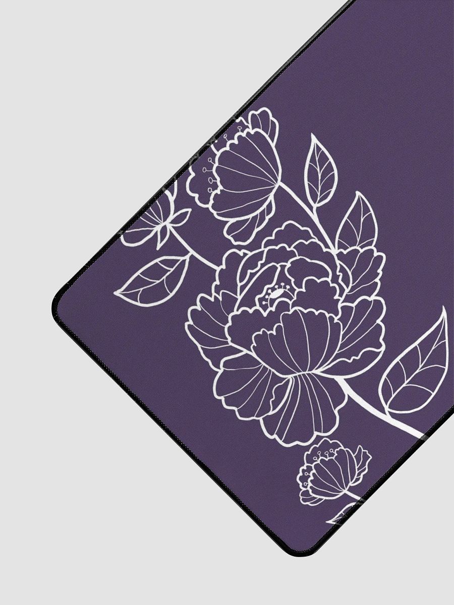 Purple Peony Neoprene Desk Mat product image (3)
