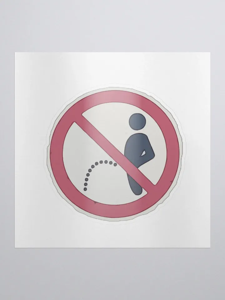 No Peeing Sticker product image (1)