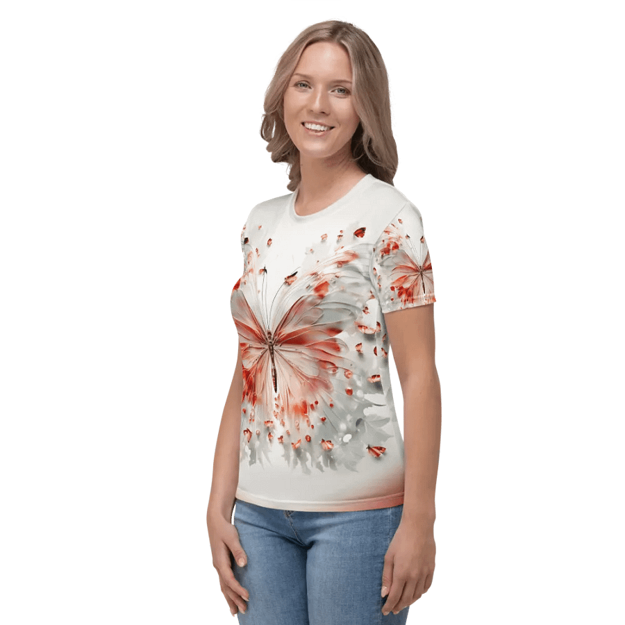 White Butterfly T shirt product image (6)