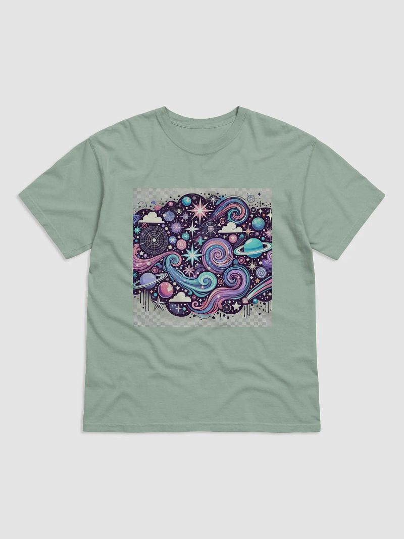 Cosmic Voyage: Vibrant Galaxy & Planets Space-Themed T-Shirt
