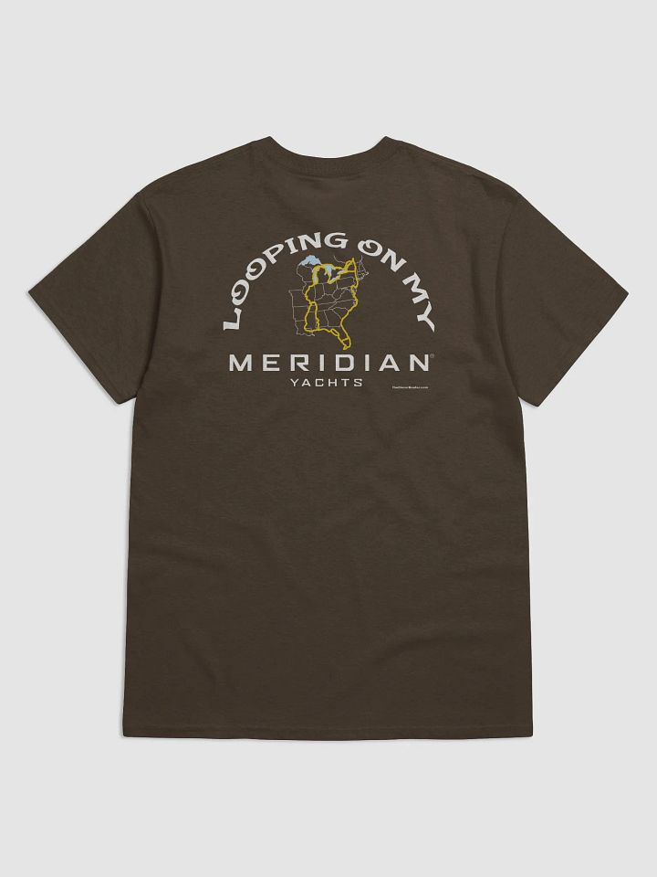 Looping On My Meridian - T-Shirt - Dark Shirt w/White Logo product image (1)