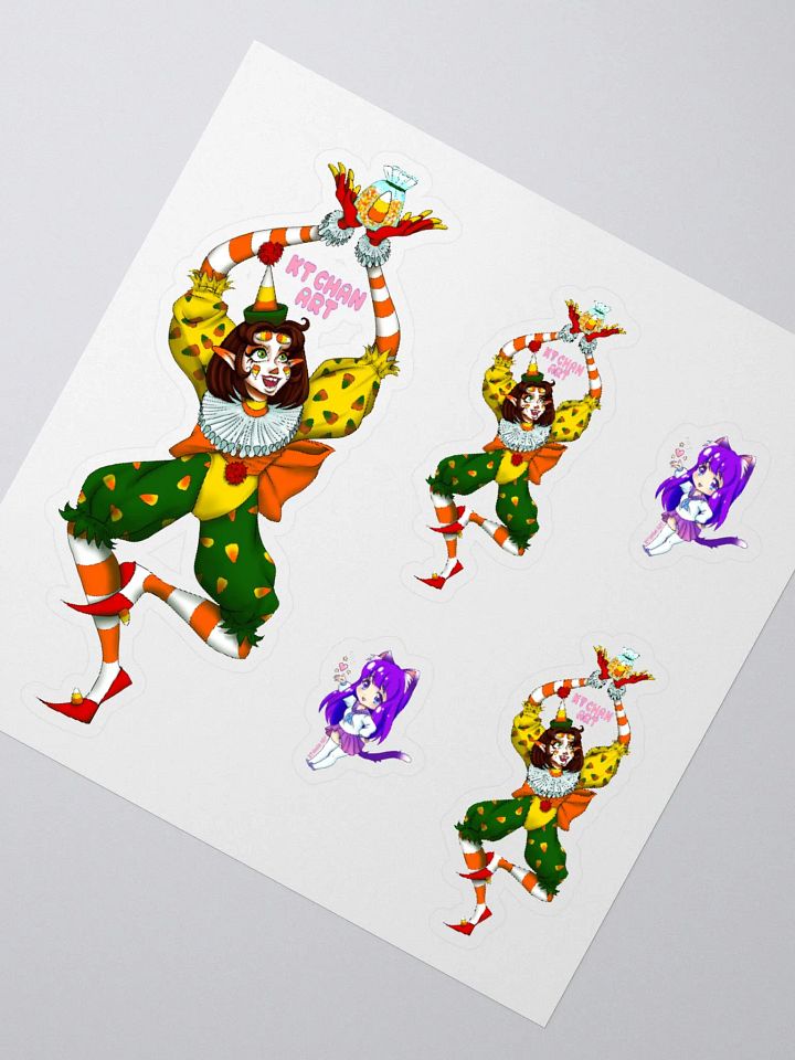 Candy Corn Jester Stickers product image (1)