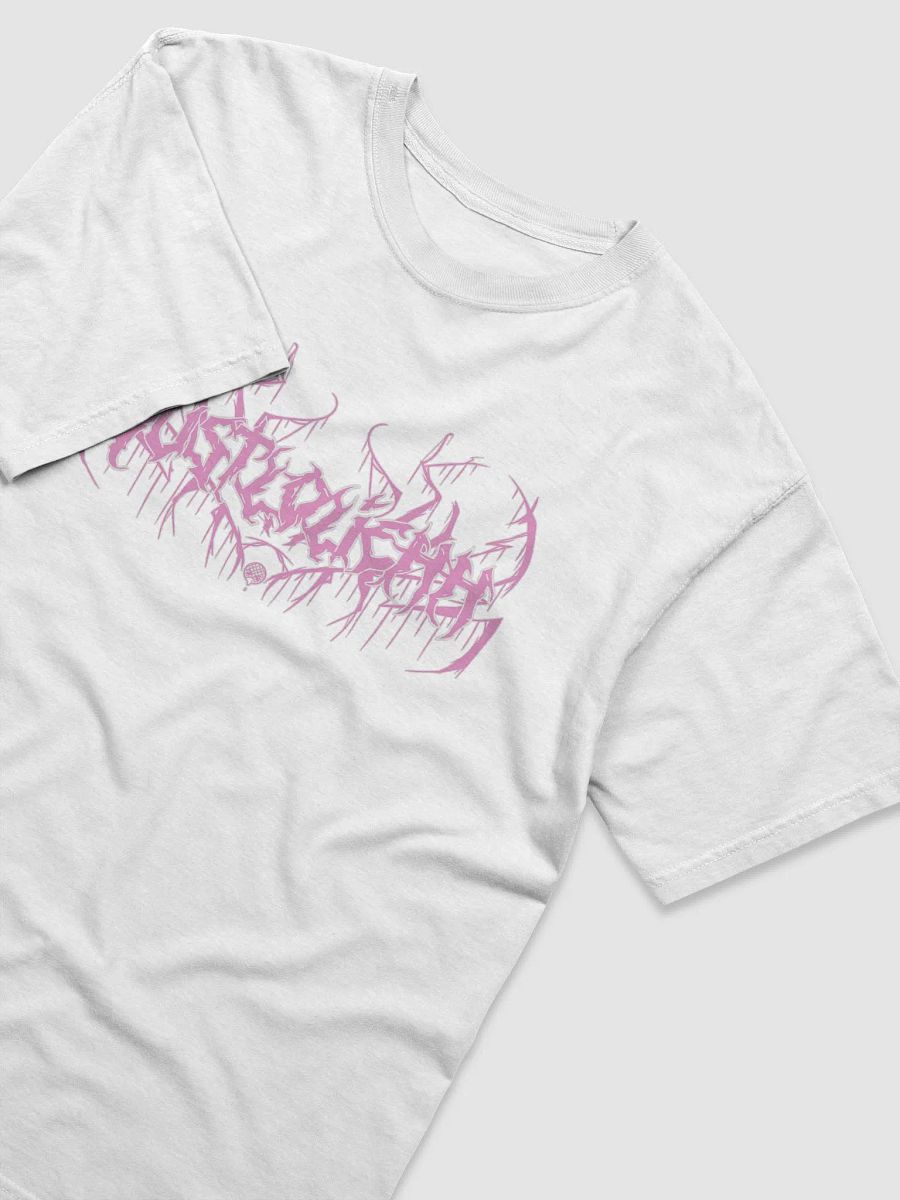 Justloliehh metal logo Pink n White TSHIRT product image (4)