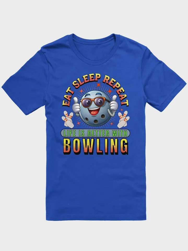 Eat Sleep Repeat Thumbs Up Bowling Vibes Graphic Tee product image (1)