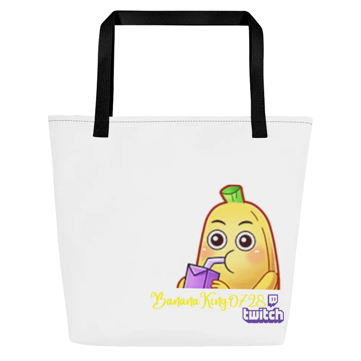 Banana 16″×20″ All-Over Print Large Tote Bag w/ Pocket product image (2)