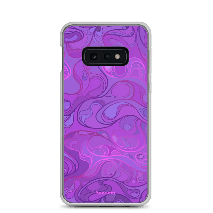 PURPLE SWIRL - Clear Samsung case product image (3)