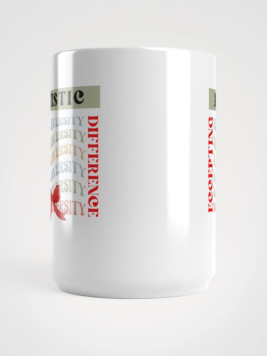 Neurodiversity, Accepting Autistic Difference White Glossy Ceramic Mug product image (3)