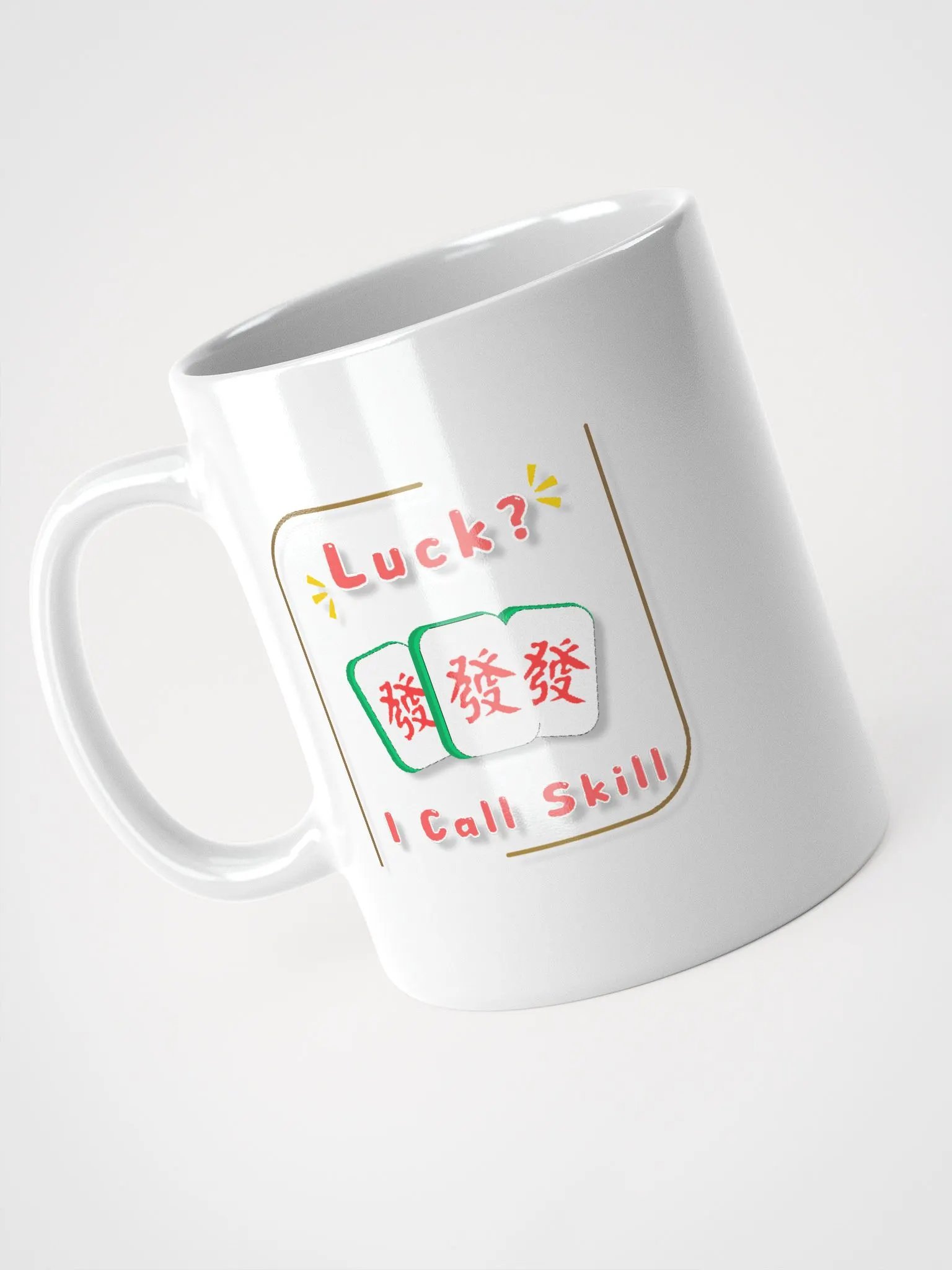 FUNNY MAHJONG quotes white coffee mug product image (3)