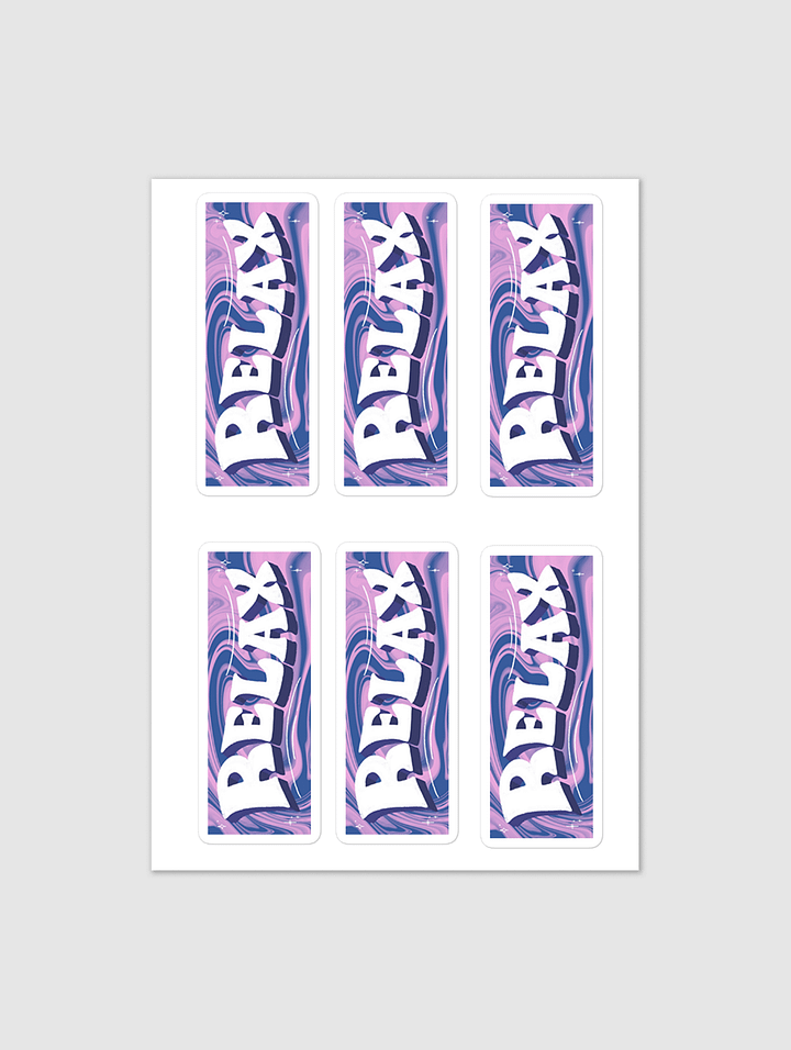Relax Stickers - Sheet of 6 product image (1)