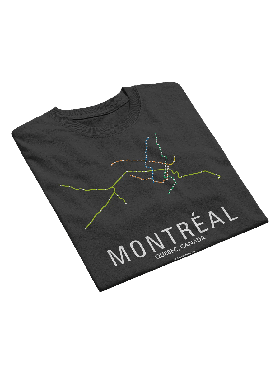 The Rail Fans Canada Map T-Shirt - Montreal product image (2)