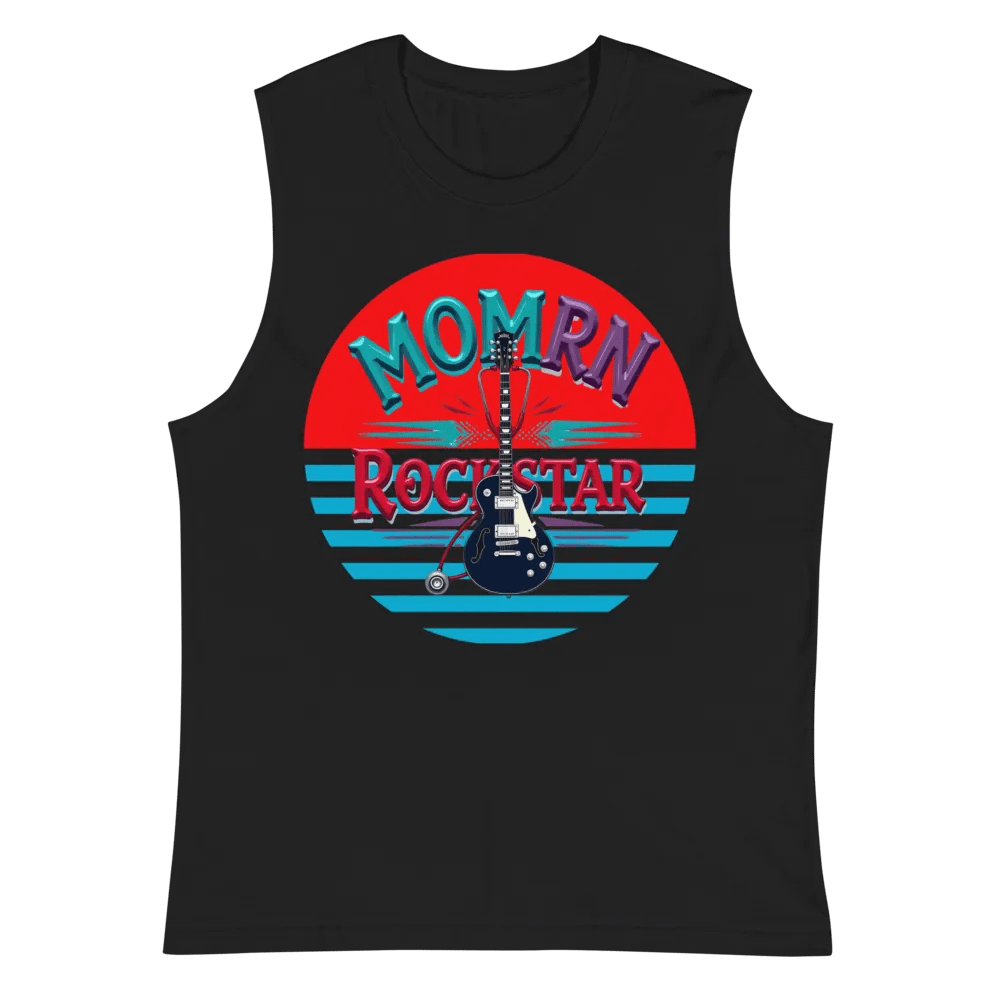Rockstar Mom RN Sunset Muscle Tank product image (3)