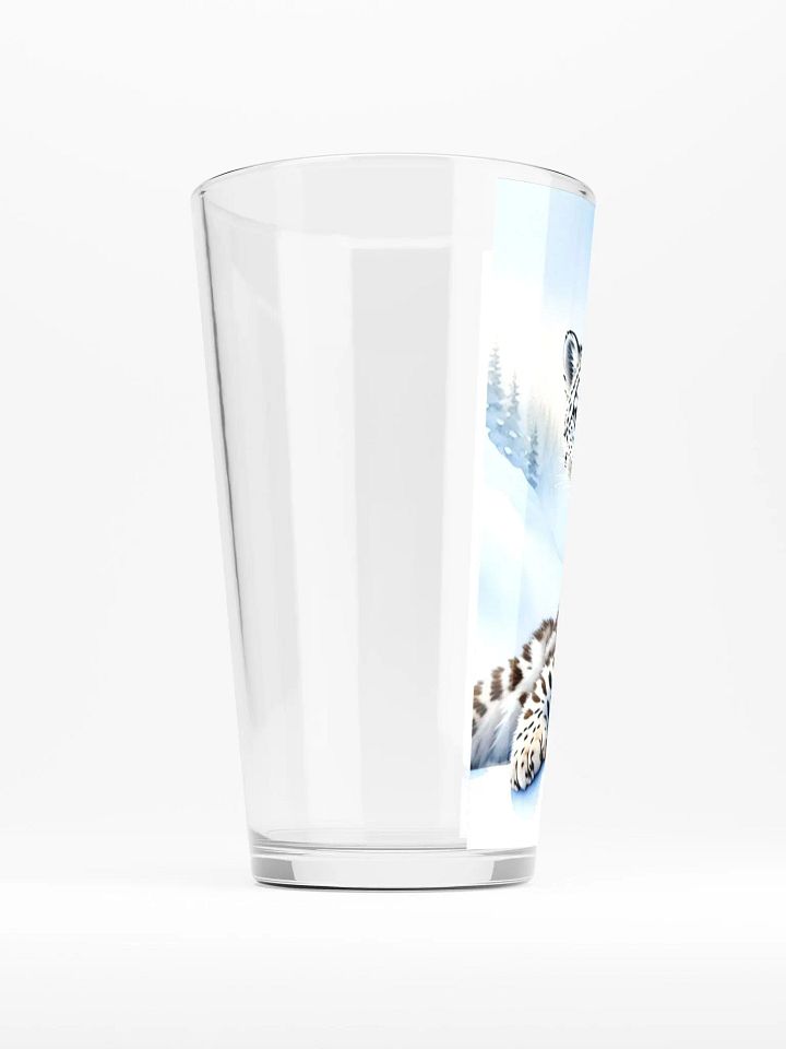 Snow Leopard Serenity Pint Glass product image (2)