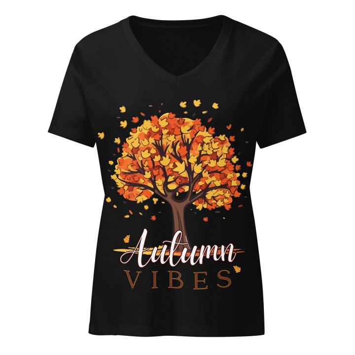 Autumn Vibes Tree V-Neck Tee product image (1)