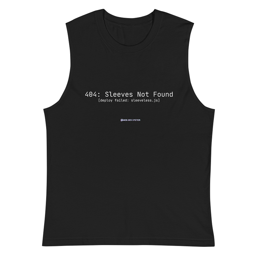 “404: Sleeves Not Found” Tank product image (3)