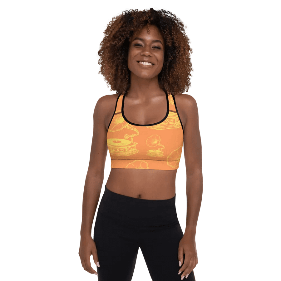 Vintage Gramophone Sports Bra product image (2)
