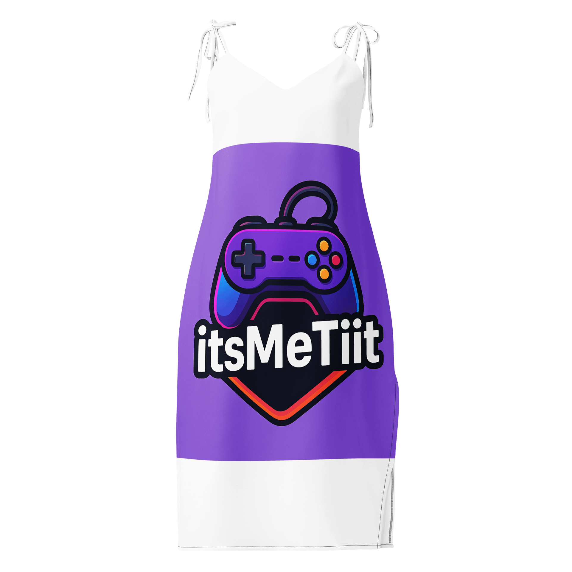 Game Controller Chic All-Over Print Slip Dress product image (1)