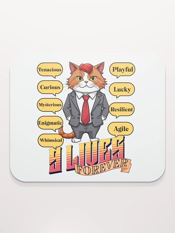 9 Lives Forever Business Mouse Pad product image (2)