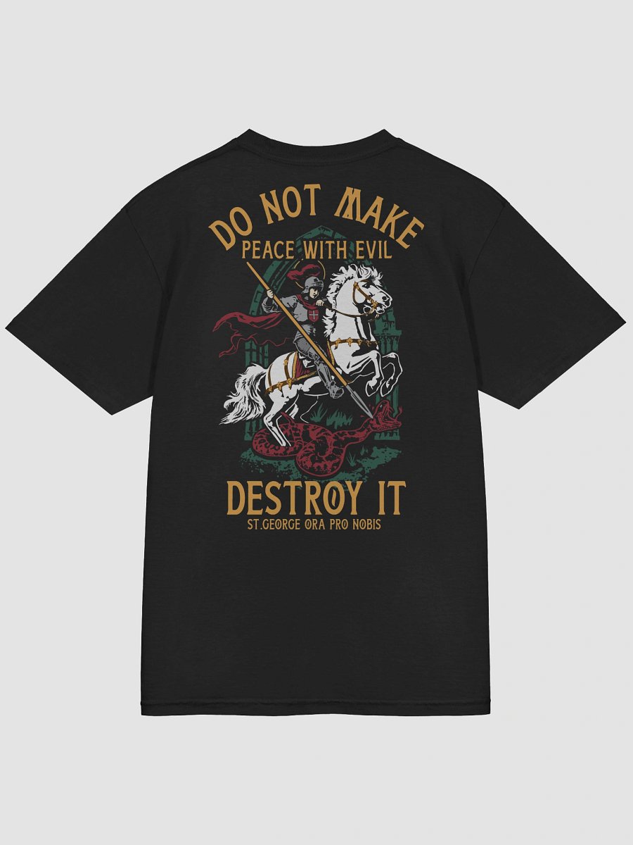 St. George Ora Pro Nobis (Front Cross, design back) heavy tee product image (4)