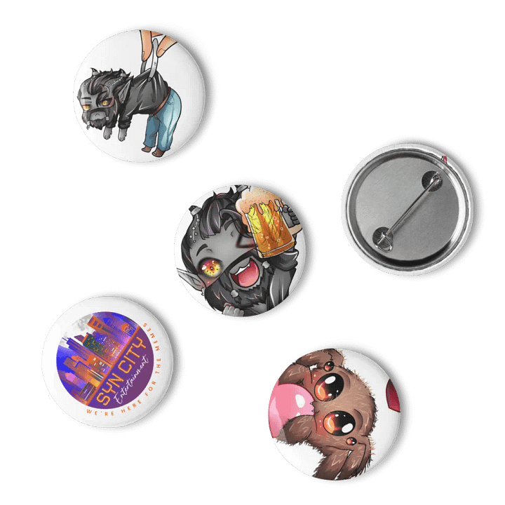 Syn and friends Set of Pin Buttons product image (1)