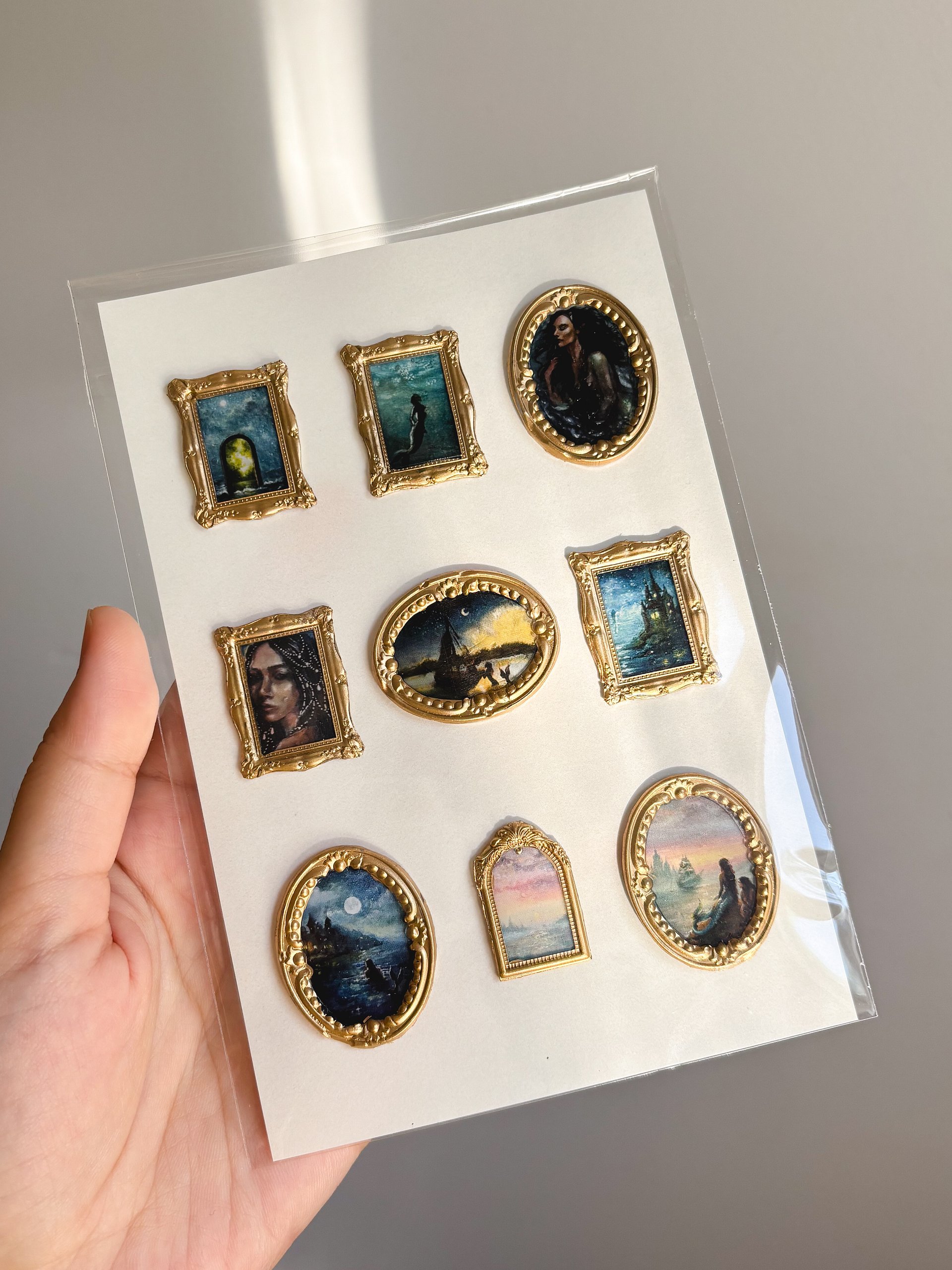 PREORDER Mystic Ocean Handmade Sticker Gallery Sheet- Pack of 9 product image (1)