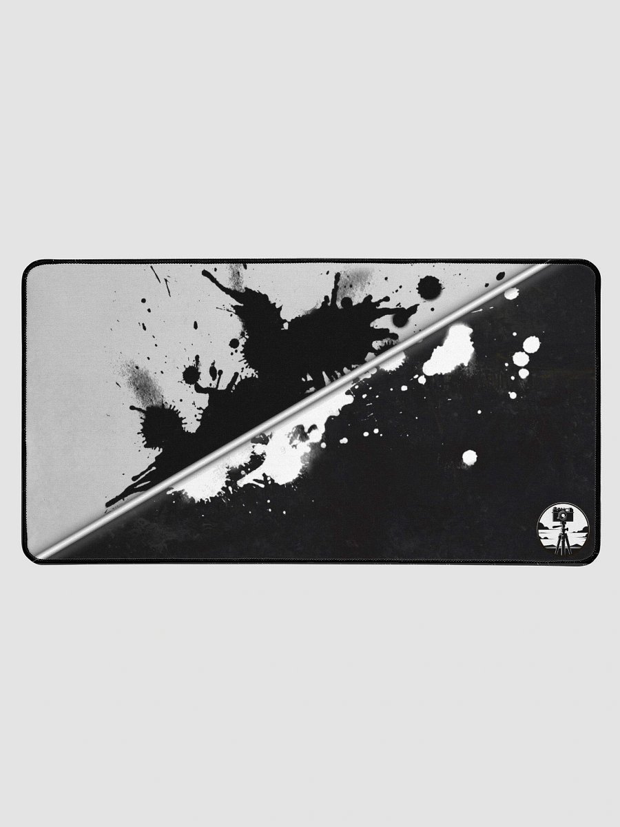 Black & White Splatter Deskpad product image (1)