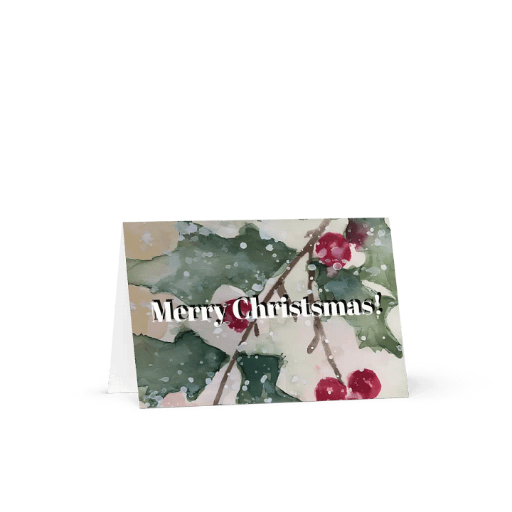 Holly Inspired Christmas Card (10 cards) product image (1)