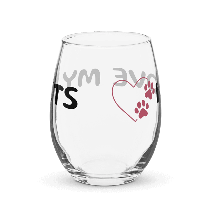 Dotted Heart Stemless Wine Glass product image (2)