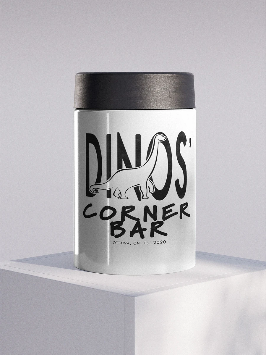 Dinos' Corner Bar Steel Koozie [Dark] product image (2)