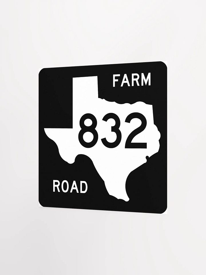 Texas Farm Road Sign FM 832 Poster product image (4)