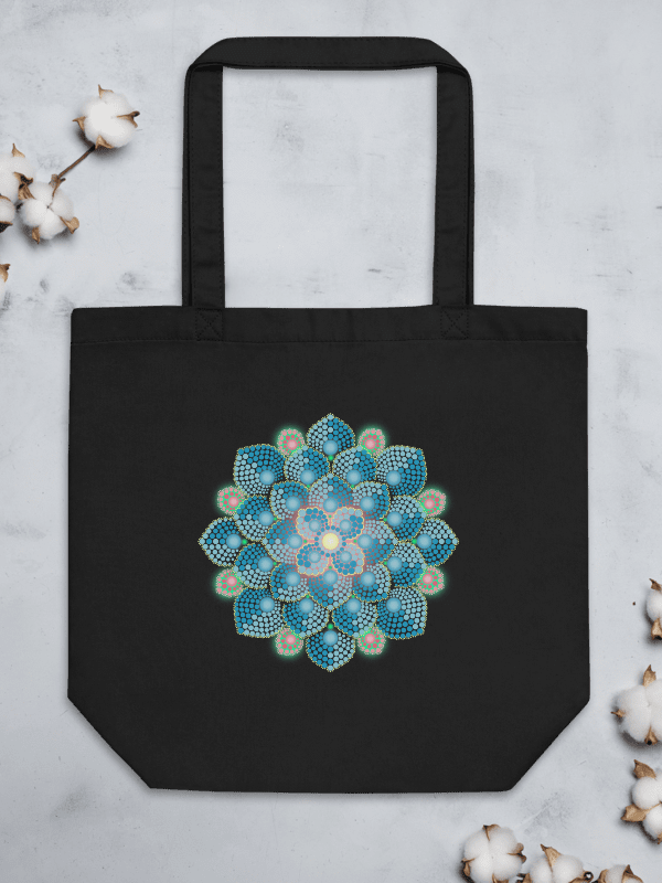 Summer Rain Mandala Eco-Friendly Organic Tote Bag product image (2)